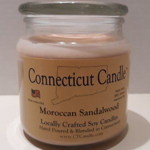 NEW CONNECTICUT CANDLE CO SOY MOROCCAN SANDALWOOD